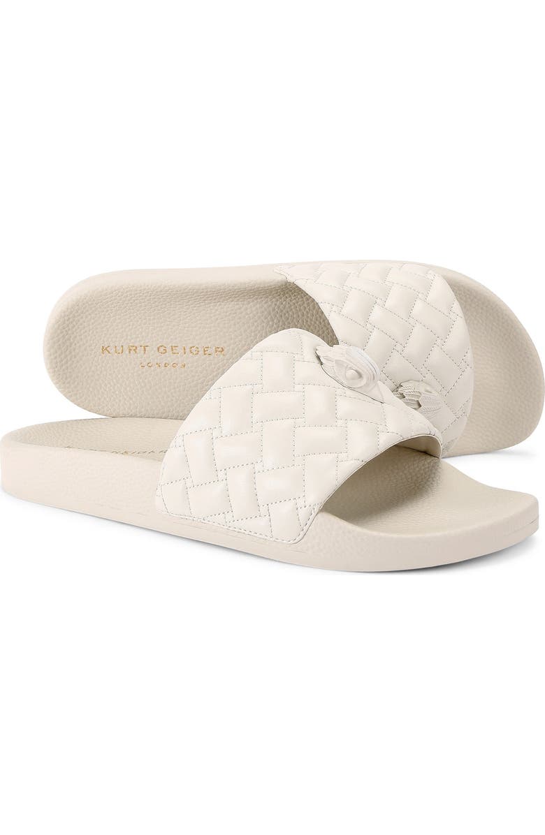 Kurt Geiger London Meena Eagle Slide Sandal, Alternate, color, Natural