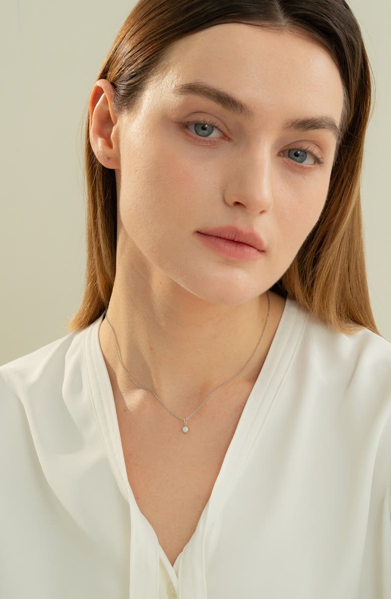 Bearfruit Jewelry Sterling Silver 18k Gold Plated Izel Necklace Dainty Unique Trendy, Alternate, color, Silver