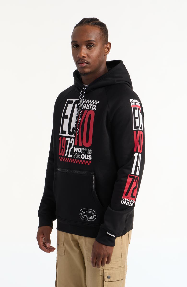 Ecko Unltd. Offkey Hoodie, Alternate, color, Black