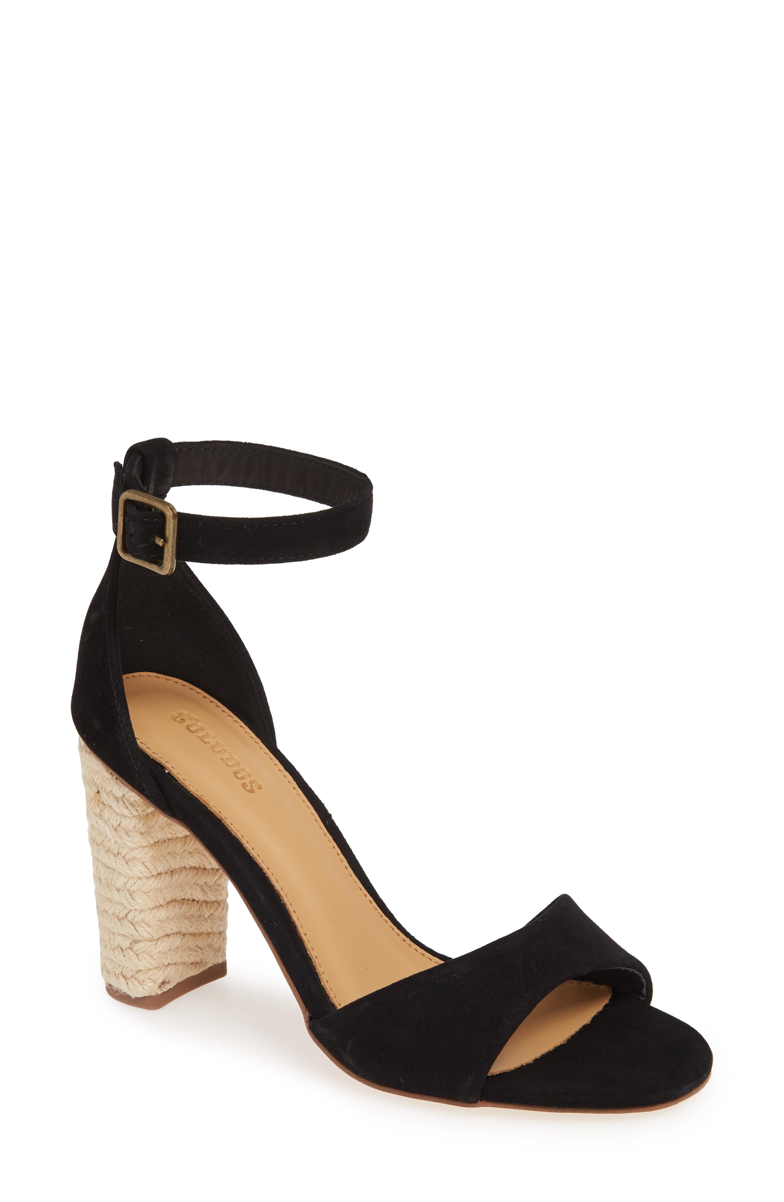 Soludos Capri Espadrille Heel Sandal, Main, color, 