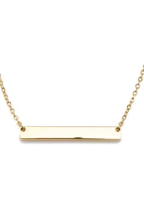 Cufflinks, Inc Engravable Goldtone Necklace In Gold