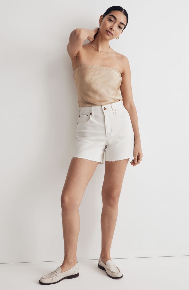 Madewell The Perfect Vintage Mid-Length Denim Shorts, Alternate, color, 