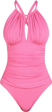 La Blanca Island Goddess Convertible High Neck One-Piece Swimsuit