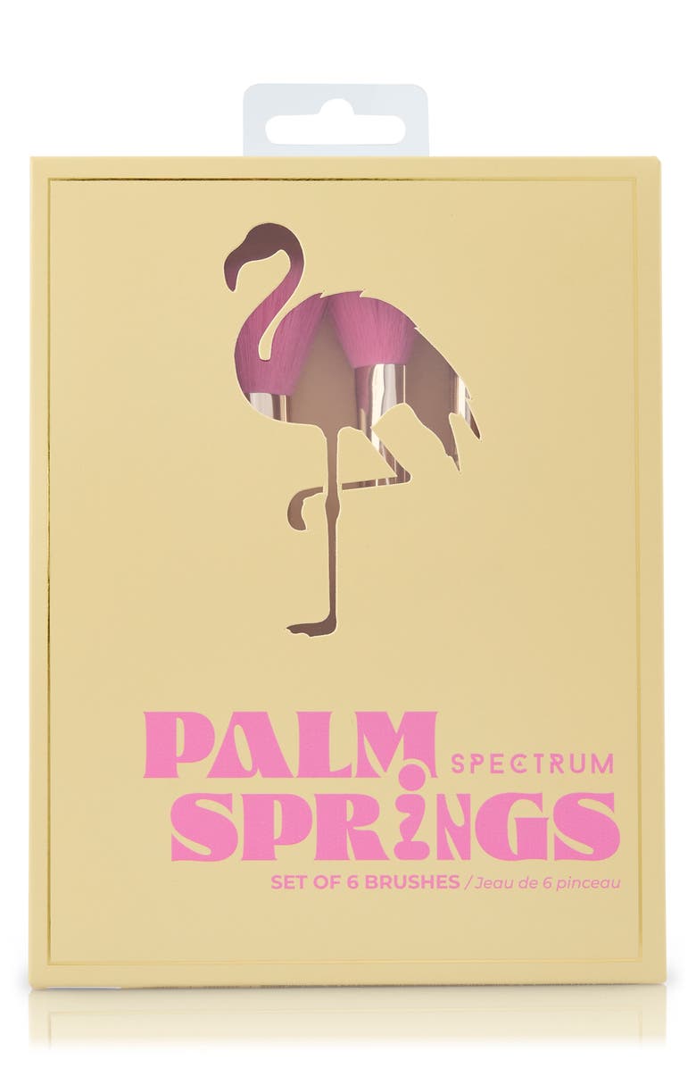 SPECTRUM Palm Springs 6-Piece Makeup Brush Set, Alternate, color, Yellow