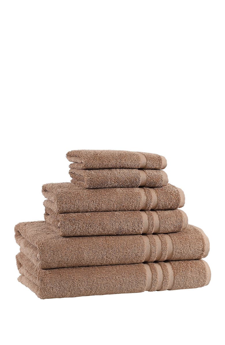 Linum Home Textiles Denzi 6-Piece Towel Set - Latte, Alternate, color, Latte