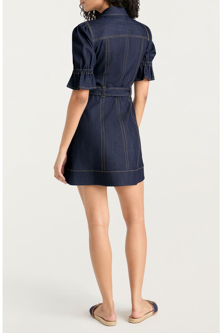 Holly Denim Minidress, Alternate, color, INDIGO