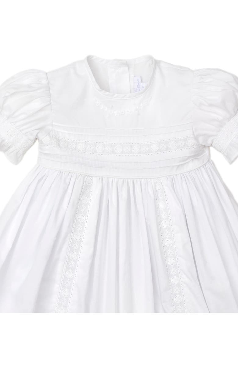 Kissy Kissy New Nicole Embroidered Cotton Christening Gown & Bonnet, Alternate, color, White