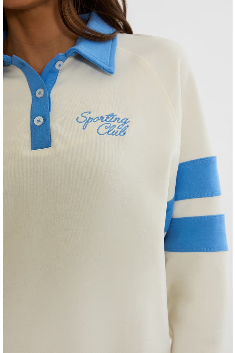 Bennett Cotton French Terry Pullover, Alternate, color, OPAL SKY COLORBLOCK