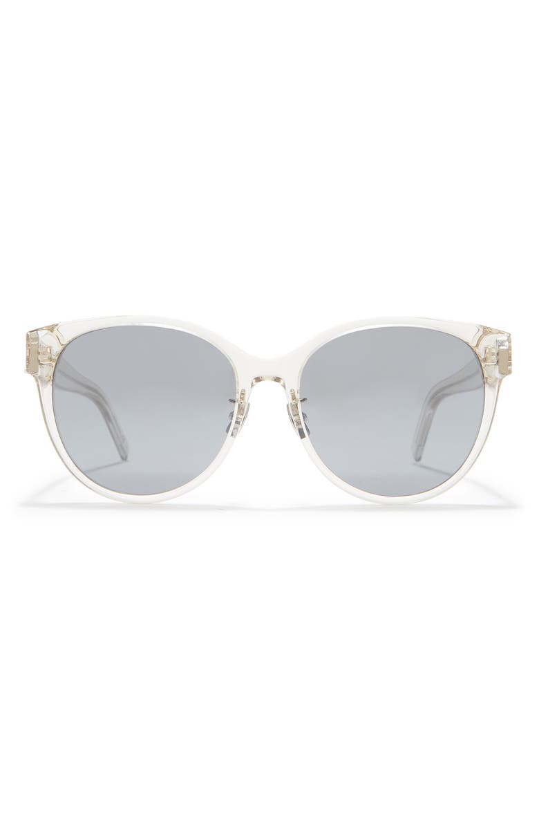 Saint Laurent 57mm Oval Sunglasses, Main, color,