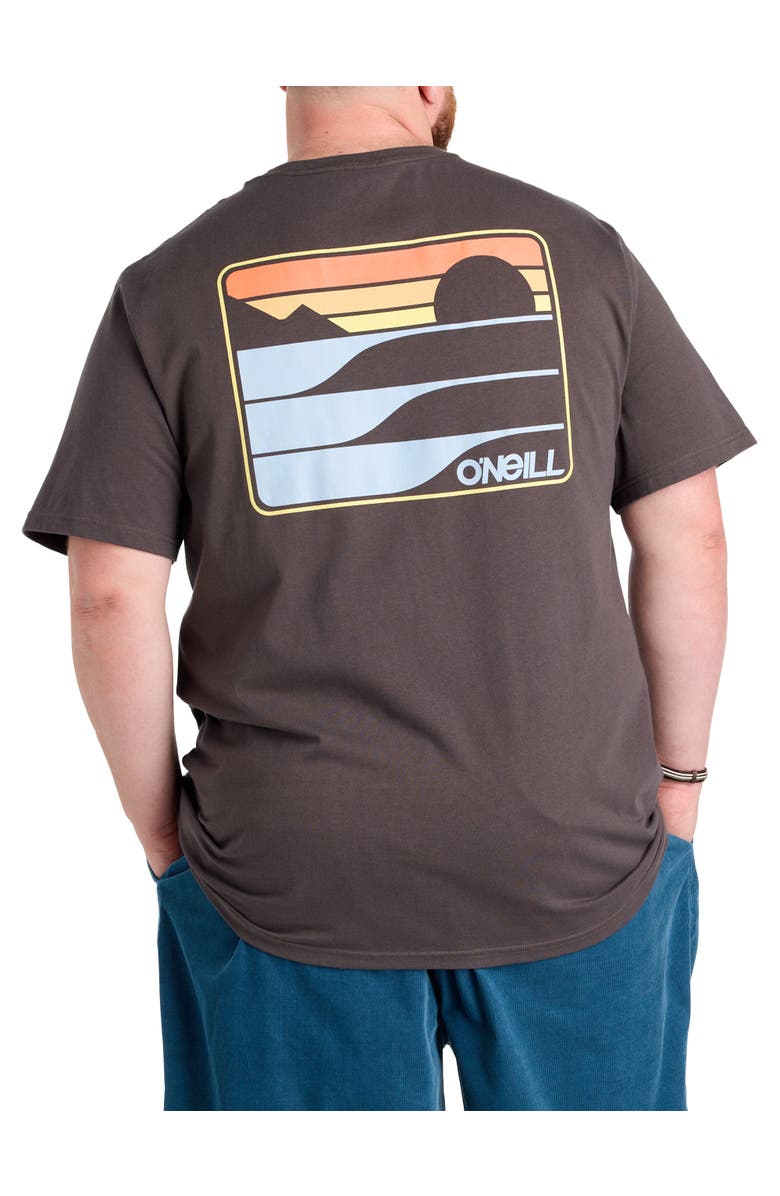 O'Neill Big & Tall Dawn Classic Graphic Tee, Alternate, color, Graphite