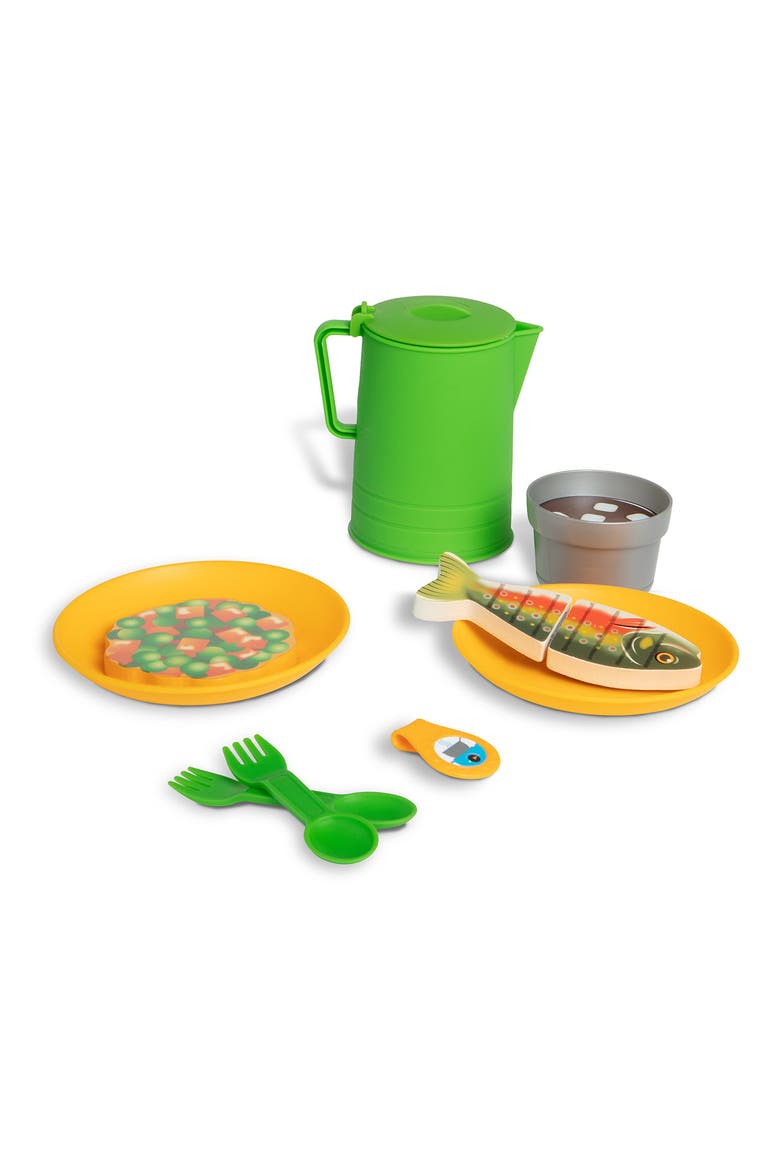 Let's Explore Wooden Camp Stove Playset, Alternate, color, 000