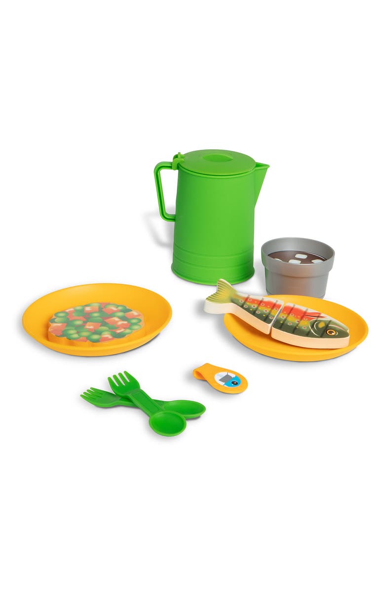 Melissa & Doug Let's Explore Wooden Camp Stove Playset, Alternate, color,