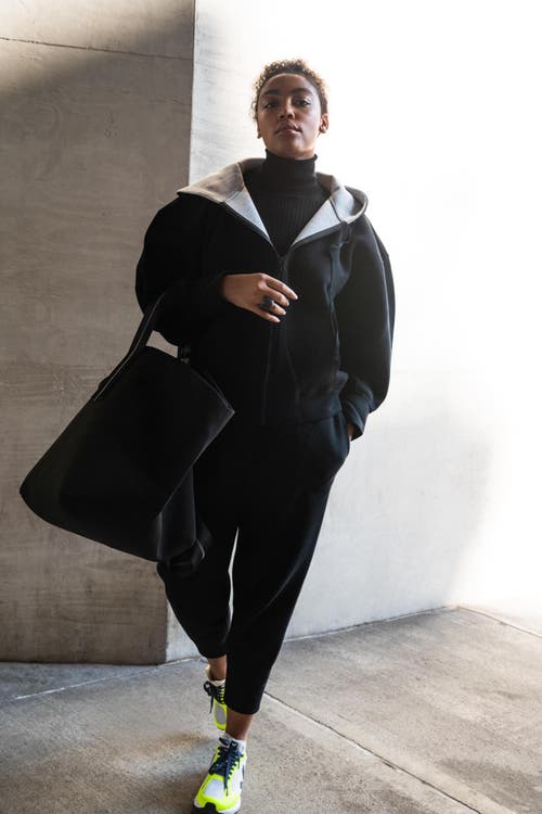 Ansea The Yulex Mega Tote Bag In Black