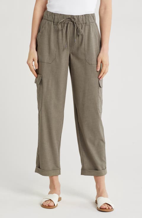 AB Leisure High Waist Utility Straight Leg Pants