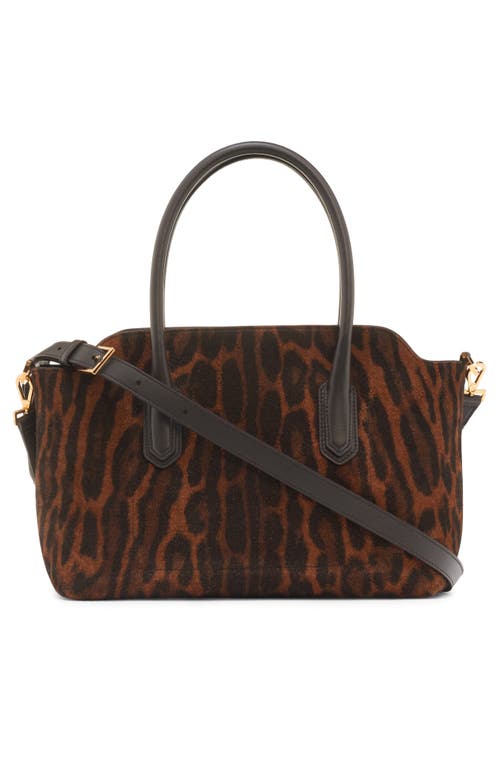 Tom Ford Medium Alexander Suede Tote In Brown