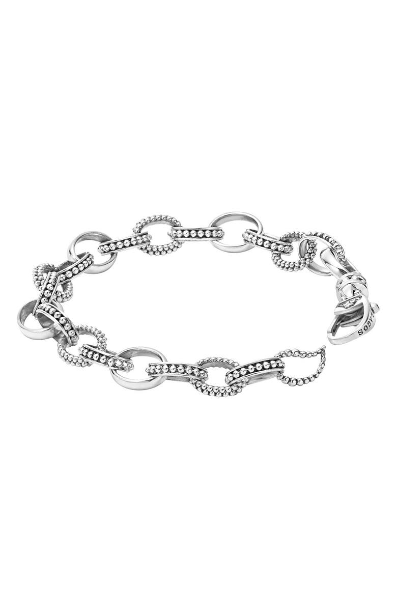 LAGOS Link Caviar Chain Bracelet, Alternate, color, Silver