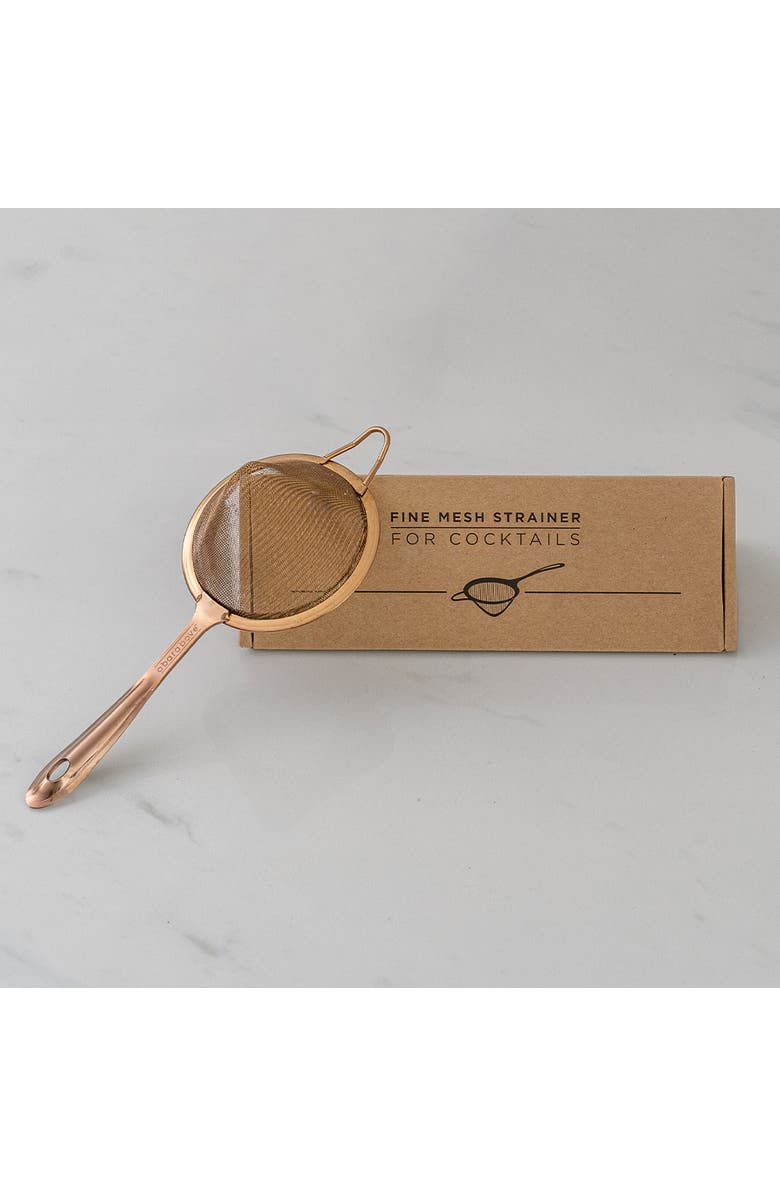 A Bar Above Antique Copper Fine Mesh Strainer, Alternate, color, Antique Copper