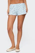 EDIKTED Floral Pointelle Microshorts