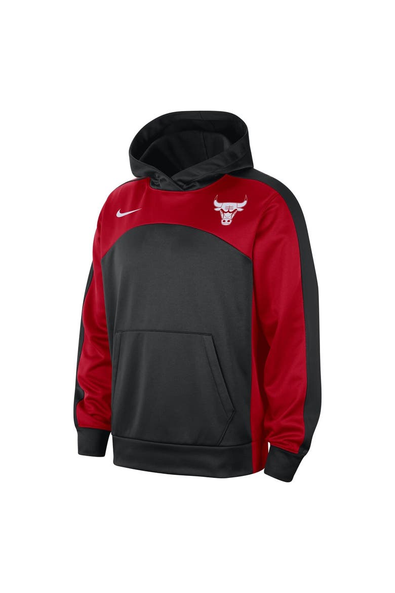 Men's Nike Black/Red Chicago Bulls Authentic Starting Five Force Performance Pullover Hoodie, Alternate, color, Black