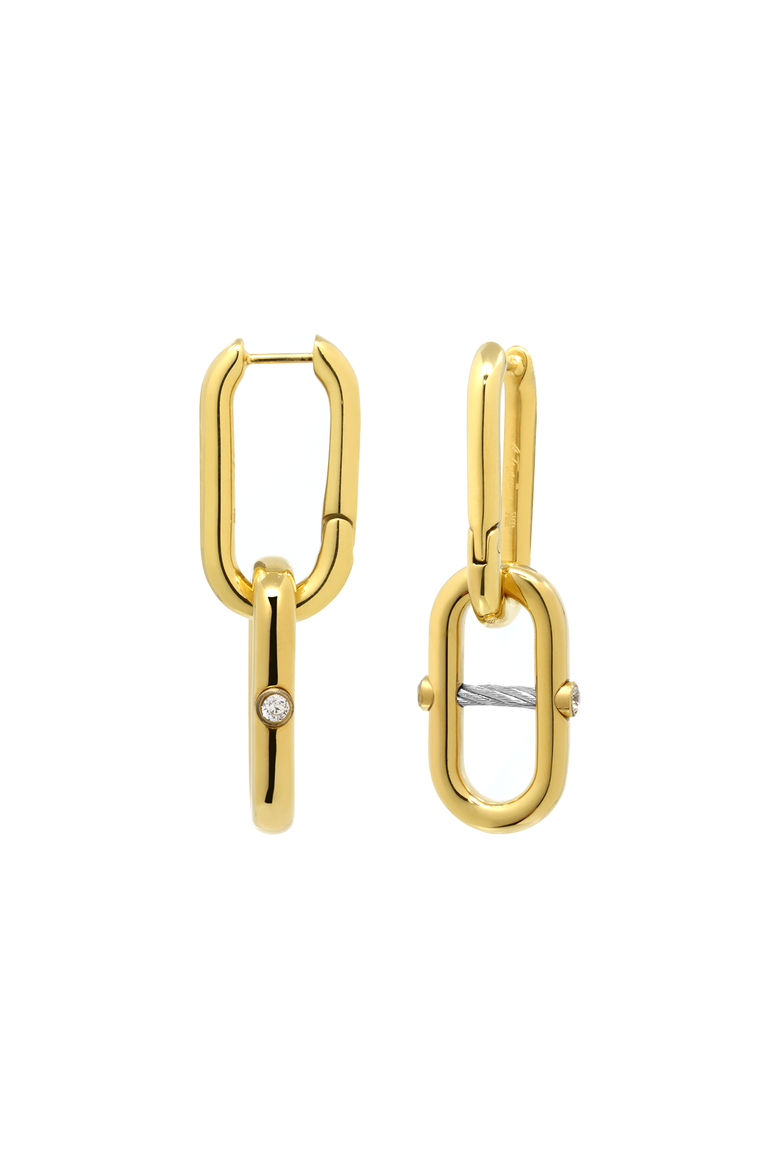St. Tropez Mariner Earrings, Alternate, color, Yellow gold PVD