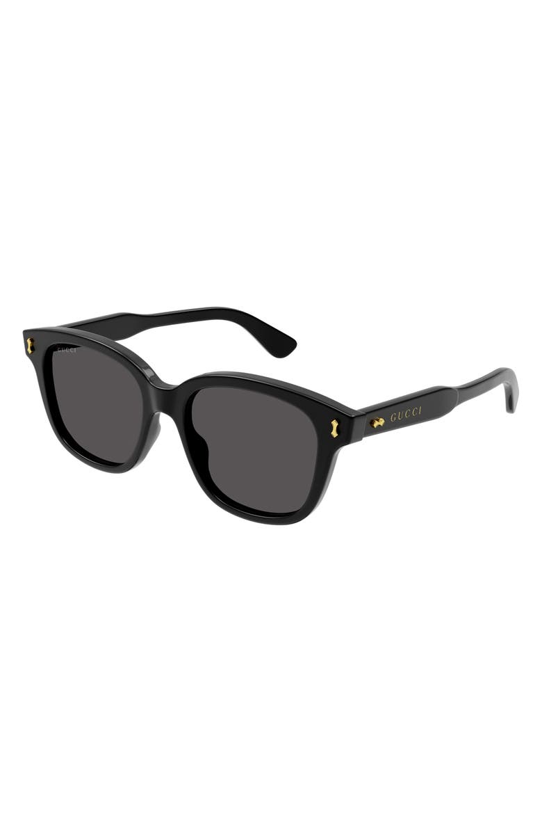 Gucci 52mm Rectangular Sunglasses, Alternate, color, 