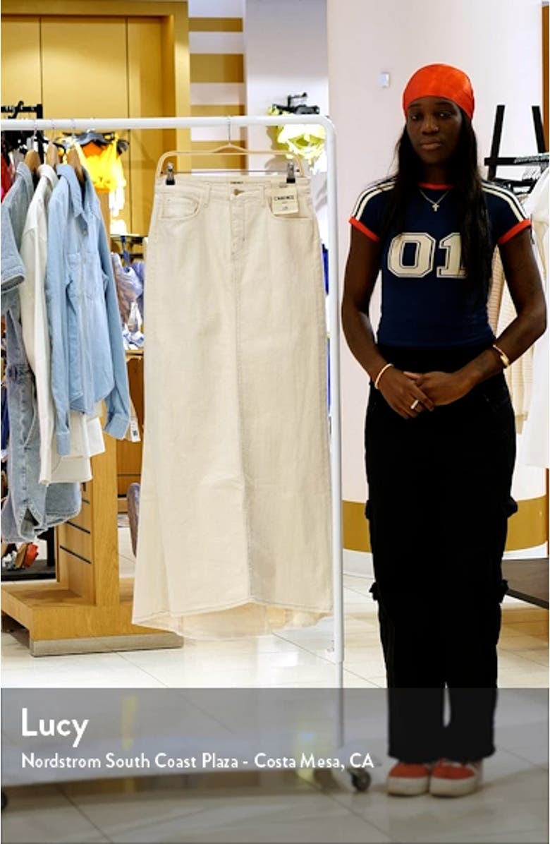 Kailani Mermaid Denim Skirt, sales video thumbnail