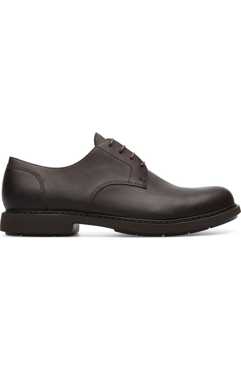 Camper Neuman Plain Toe Derby, Alternate, color, Dark Brown