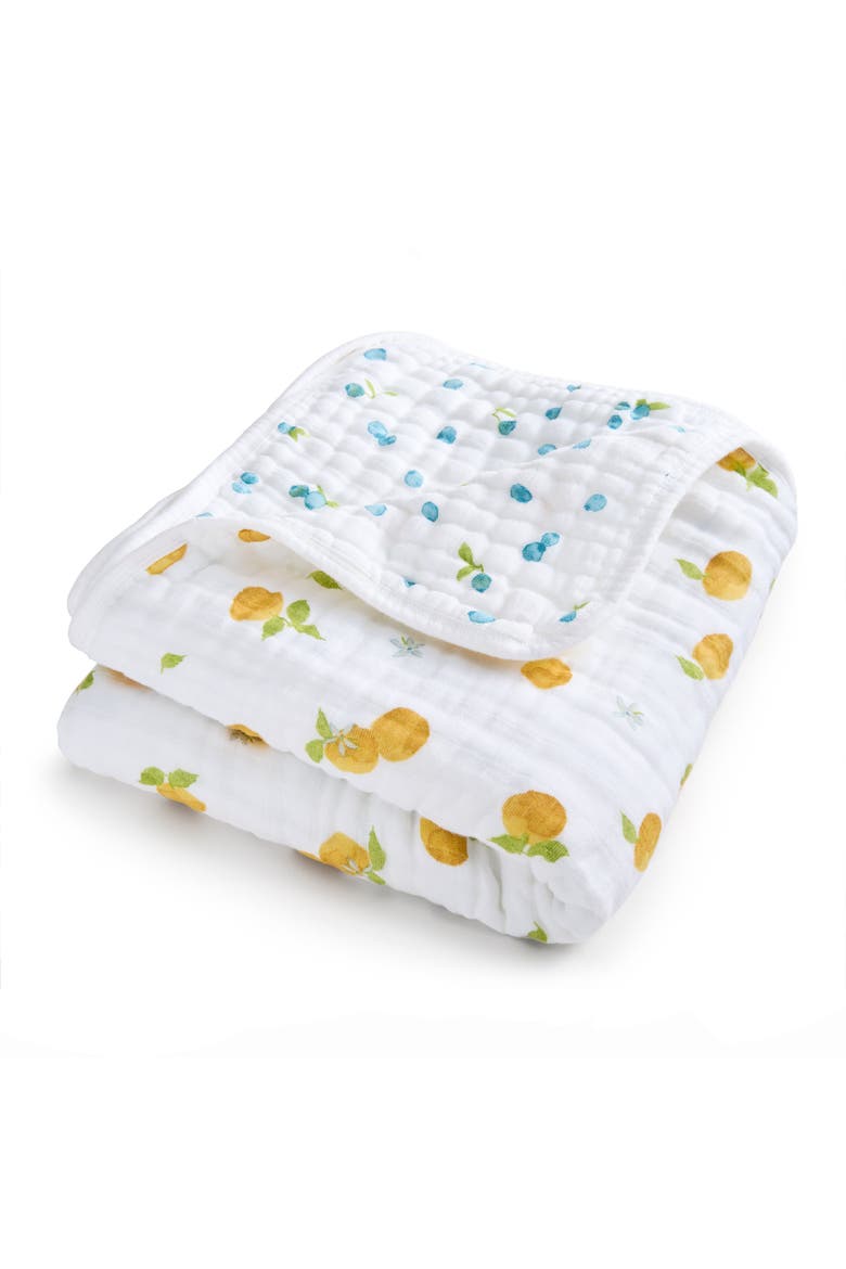 Boutique 100% Organic Cotton Muslin Baby Blanket, Main, color, Fresh Fruit