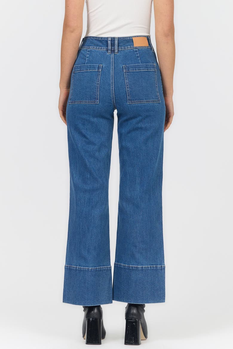 Holly High Waist Straight Leg Jeans, Alternate, color, Belby