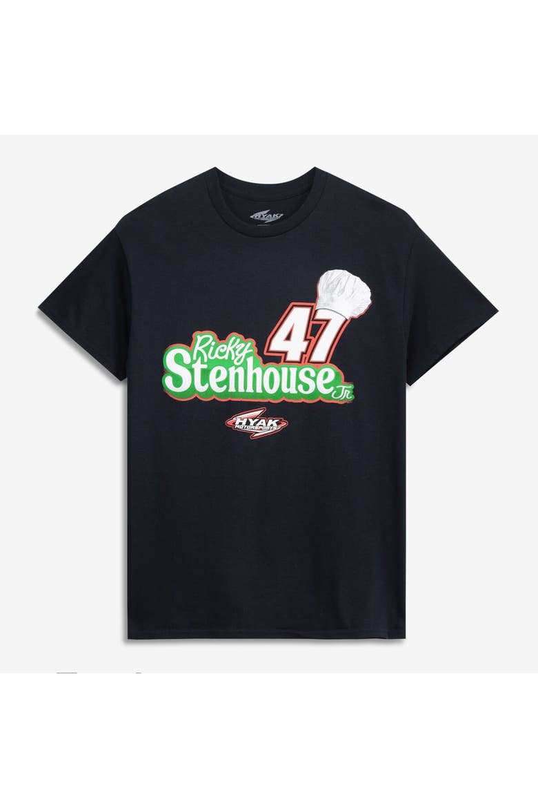 Men's Classic Ink Black Ricky Stenhouse Jr. #47 Chef Boyardee T-Shirt, Alternate, color, Black