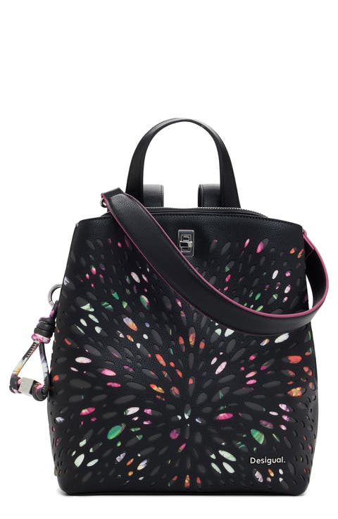 Mini Faux Leather Backpack