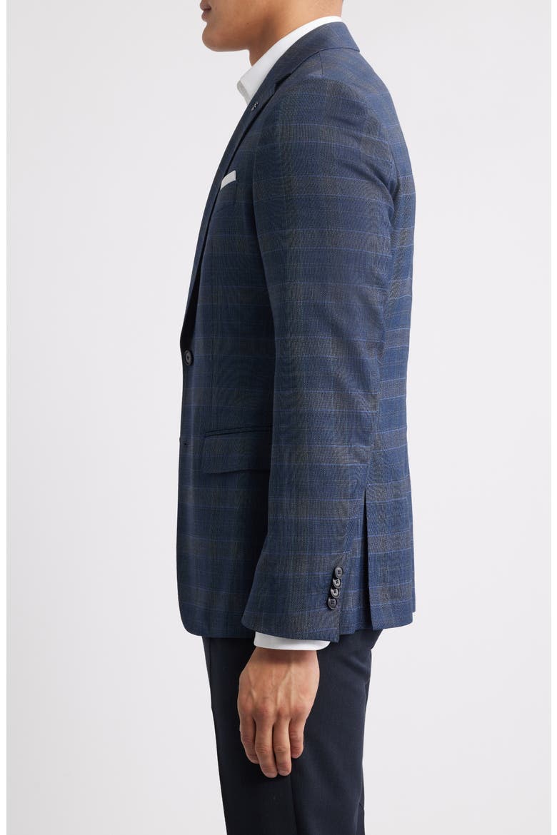 Hutson Plaid Sport Coat, Alternate, color, NAVY