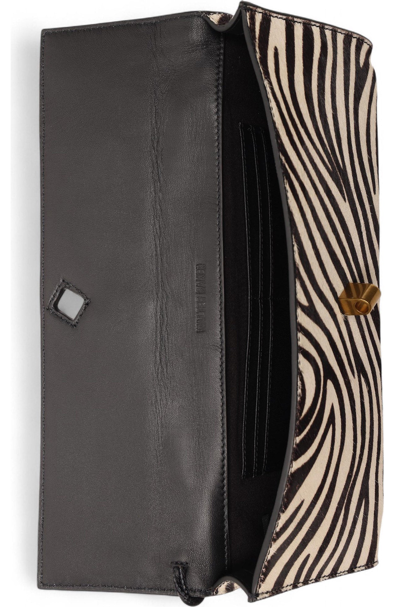 Walter Baker Juliette Clutch, Alternate, color, Zebra Calf Hair