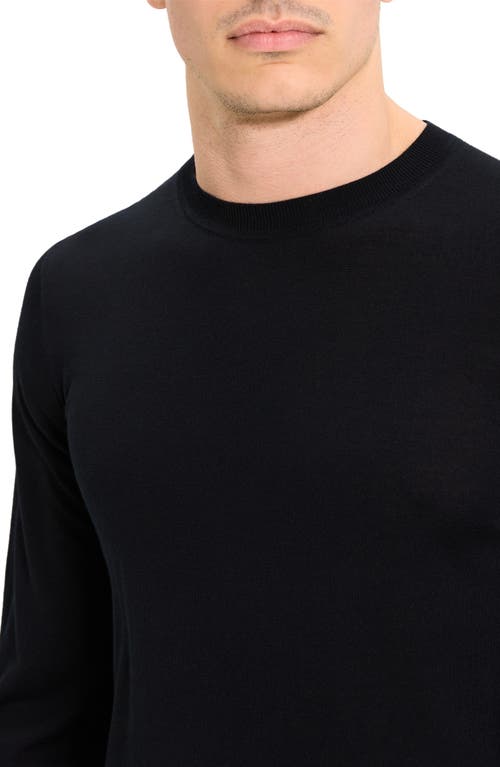 Theory Mens Maden Textured Relaxed-fit Wool Jumper Charcoal Melange In Black