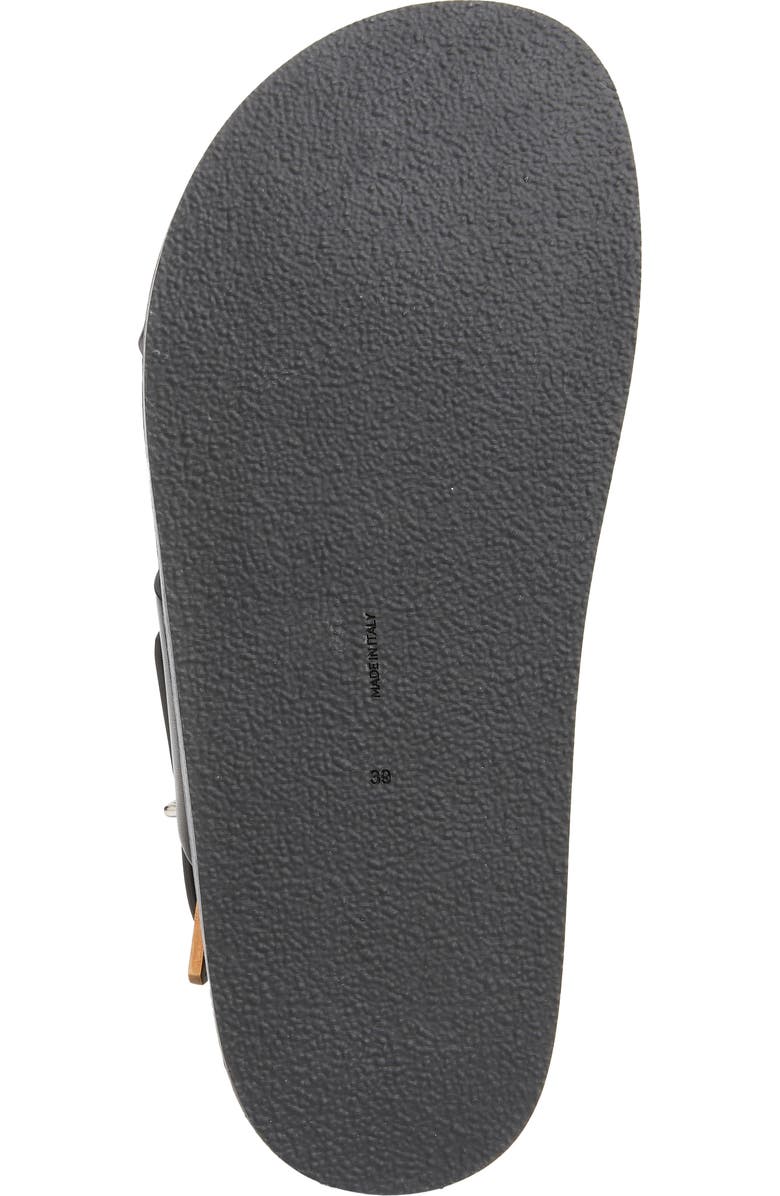 The Row Buckle Crisscross Sandal, Alternate, color, Black