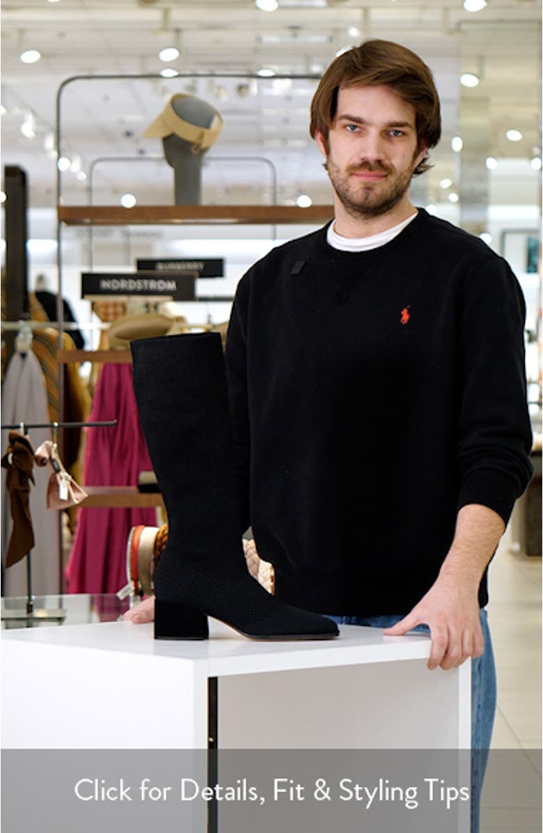 Paziz Knit Knee High Boot, sales video thumbnail