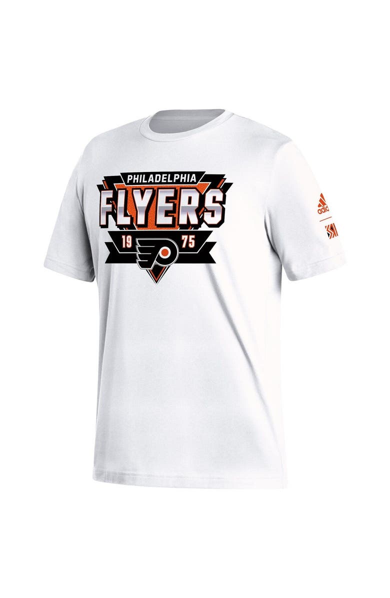 adidas Men's adidas White Philadelphia Flyers Reverse Retro 2.0 Fresh Playmaker T-Shirt, Alternate, color, 
