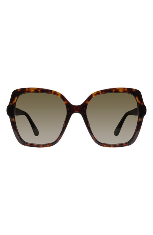 Stuart Weitzman 56mm Gradient Square Sunglasses
