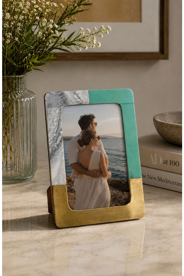 Apulia Photo Frame, Alternate, color, GREEN/ GRAY/ GOLD