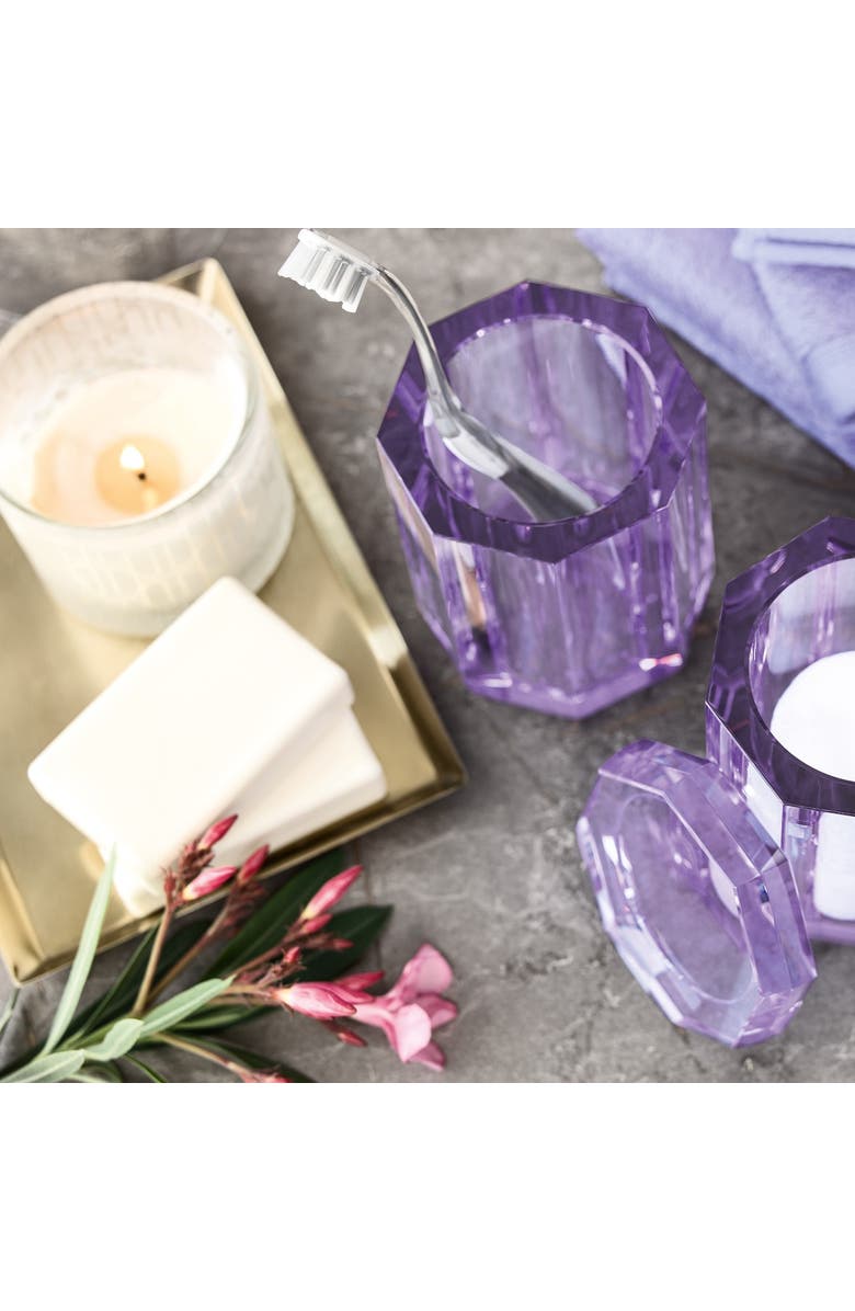 Togas William Glass for toothbrushes, Alternate, color, Purple