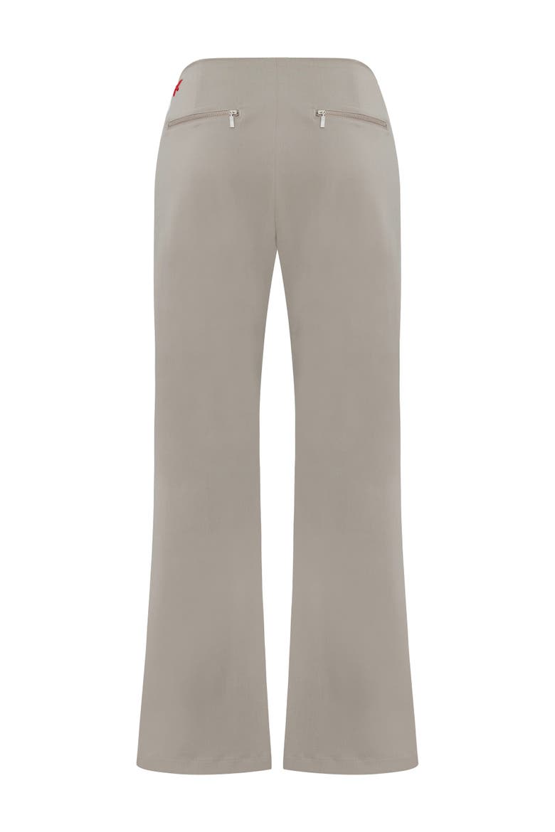Cotton Woven Regular Fit Flare Pant, Alternate, color, beige