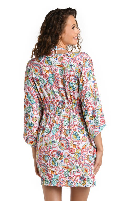La Blanca Paisley Caftan Coverup In Multi