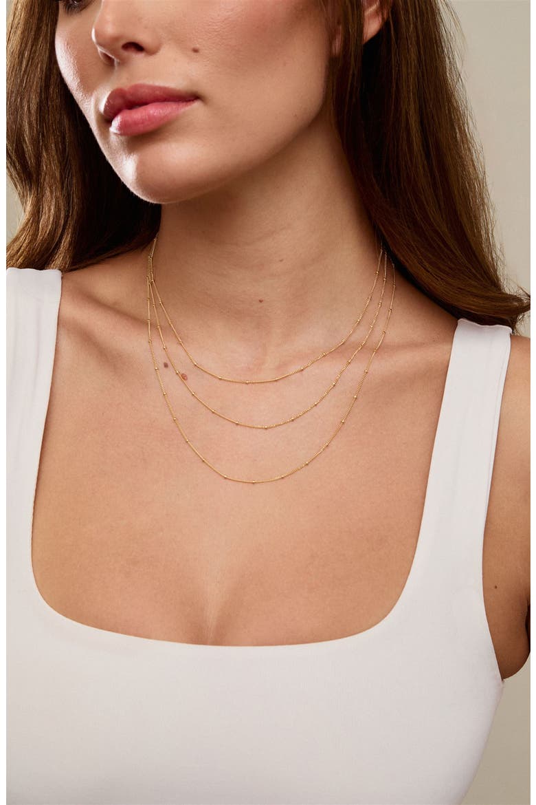 Kennedy Layered Necklace, Alternate, color, GOLD