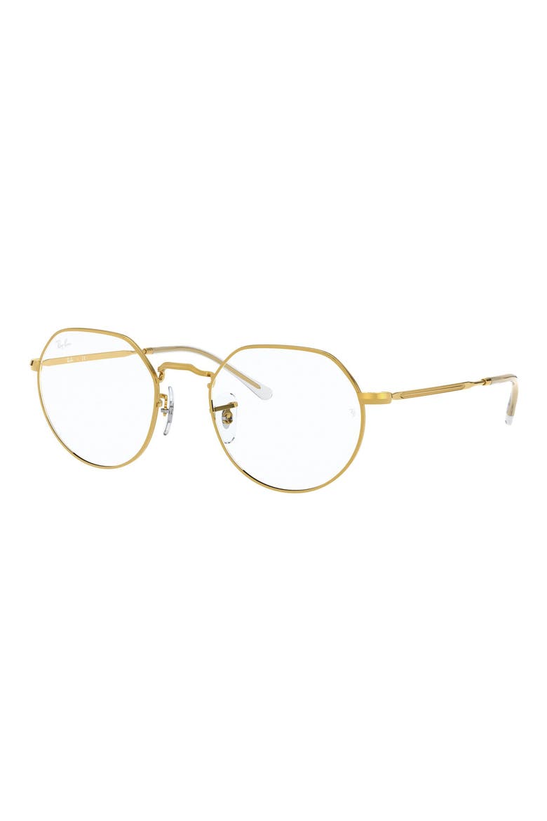 53mm Metal Optical Glasses, Alternate, color, SHINY GOLD