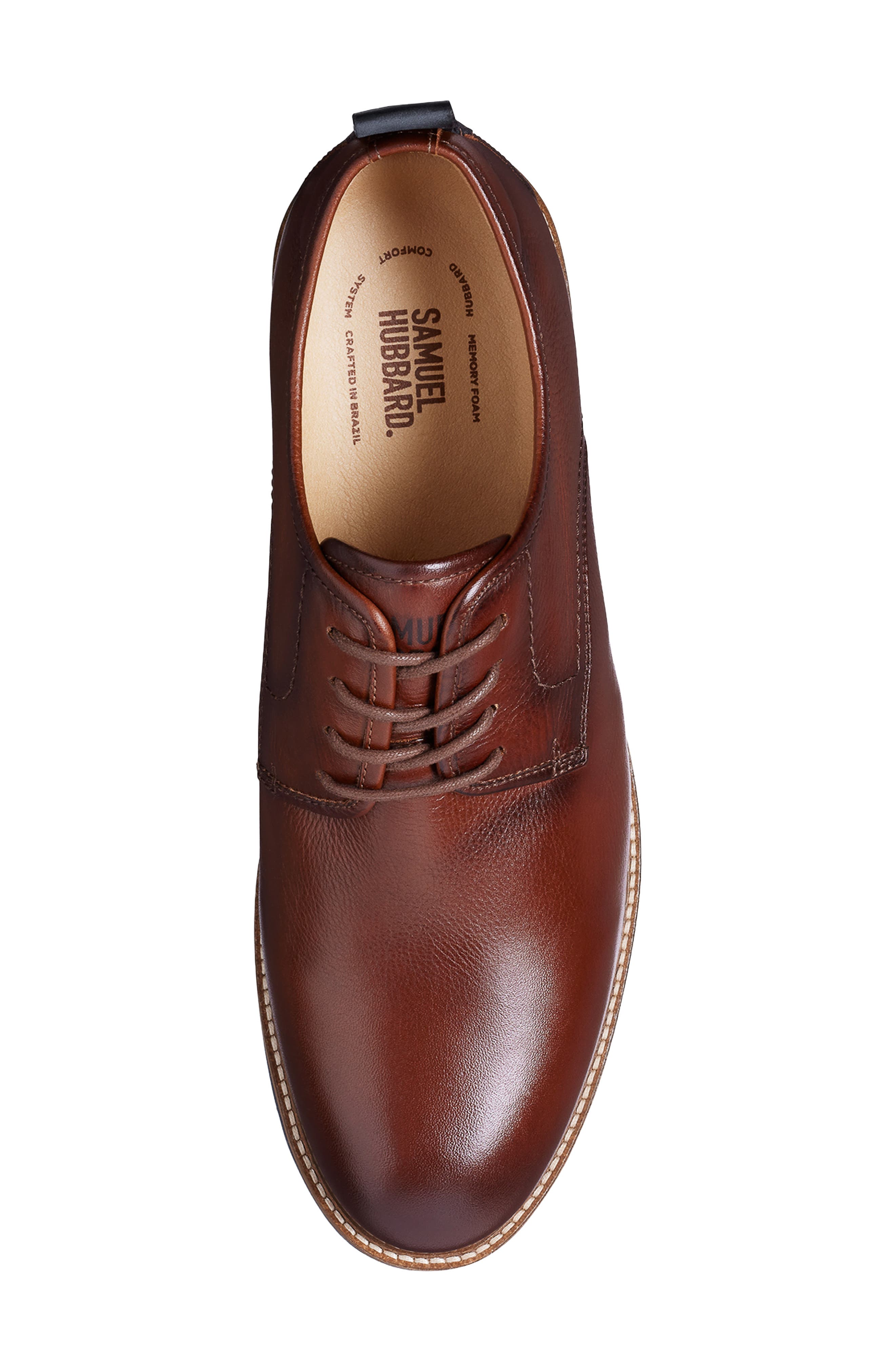 Featherlight Founder Oxford, Alternate, color, BROWN TUMBLED LEATHER