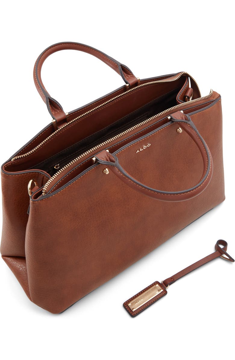 ALDO Jazzlyn Faux Leather Satchel, Alternate, color,