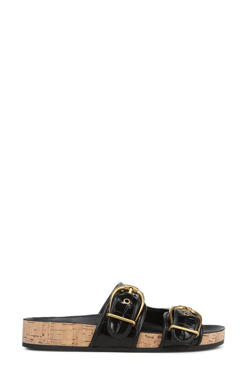 Veronica Beard Prue Two Strap Sandal In Black