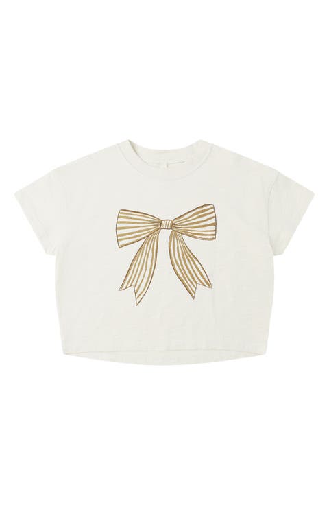 Bow Print Boxy T-Shirt (Baby)
