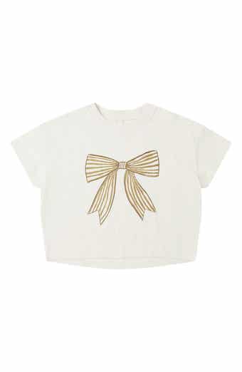 Bow Print Boxy T-Shirt