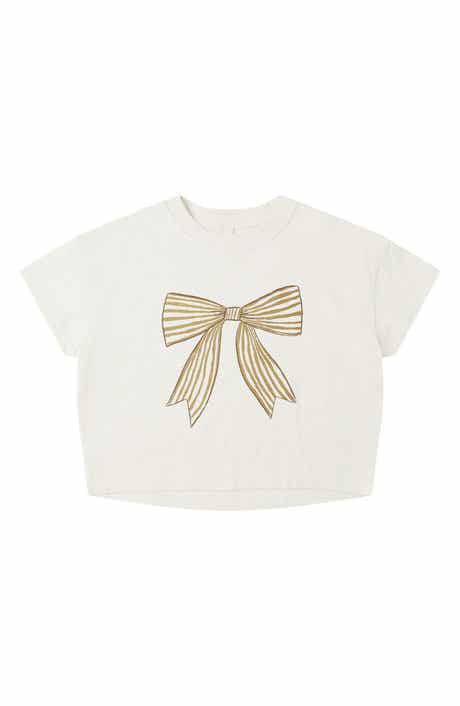 Bow Print Boxy T-Shirt